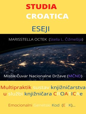 cover image of Studia Croatica Eseji Iz Knjižničarstva